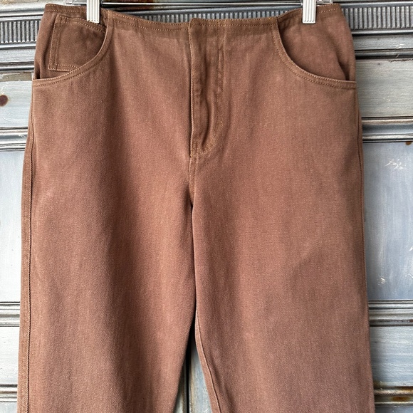 Christopher Esber Deconstruct Denim Jean in Walnut Color Size 8 NWT - Picture 4 of 10